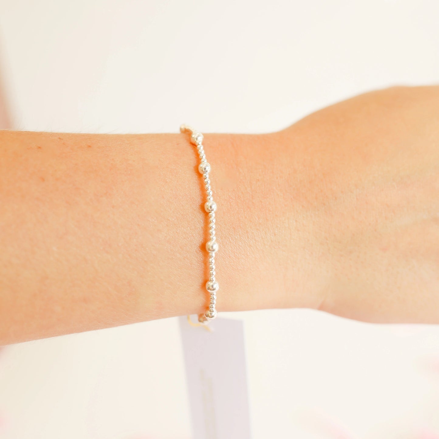 Beaded Blondes Silver June Bracelet