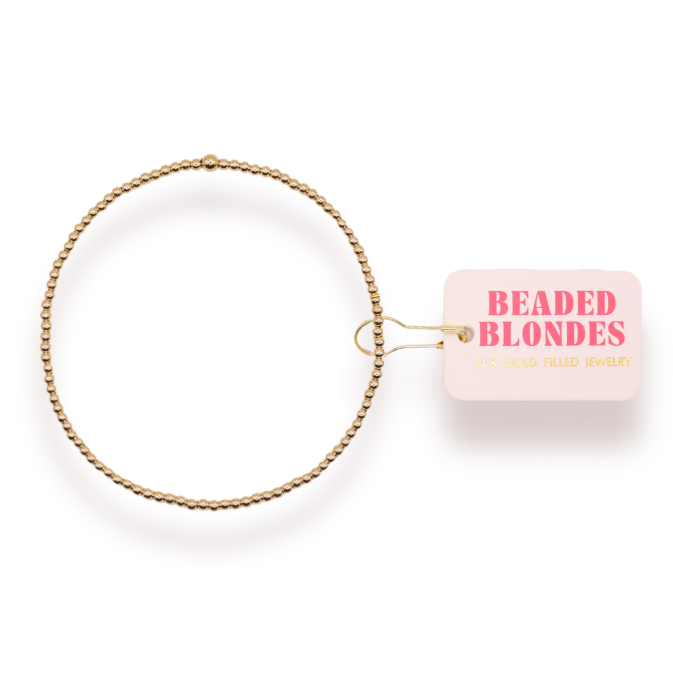 Beaded Blondes 2MM Gold Beaded Bracelet