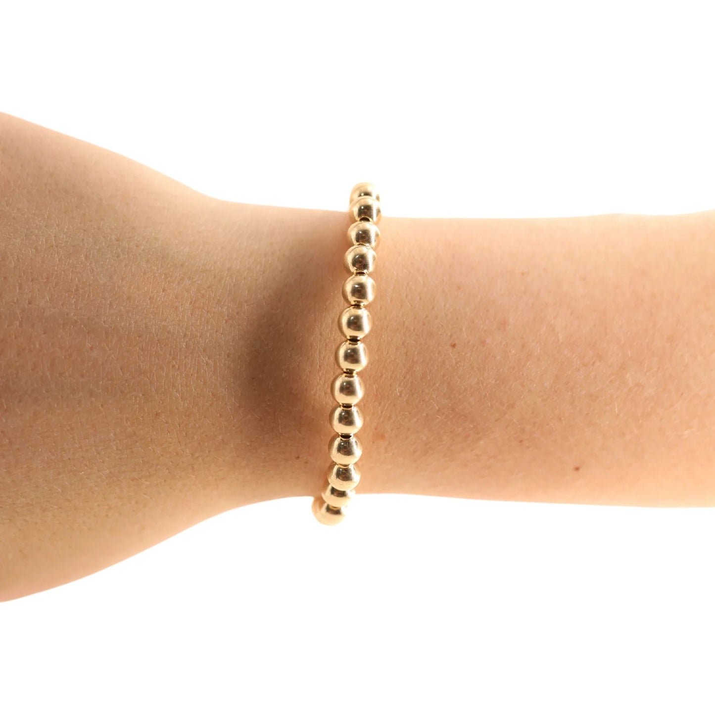Beaded Blondes 6MM Gold Beaded Bracelet