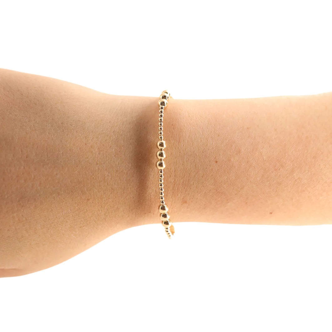 Beaded Blondes ILY Gold Bracelet