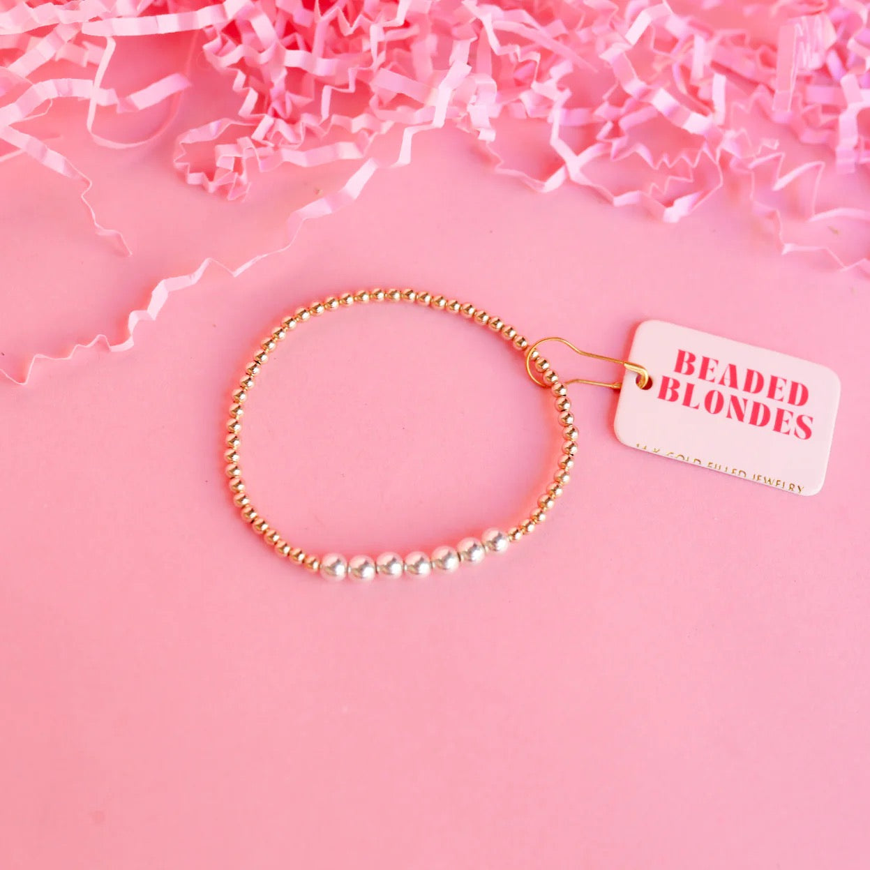 Beaded Blondes Lucky Bracelet Mixed Metal