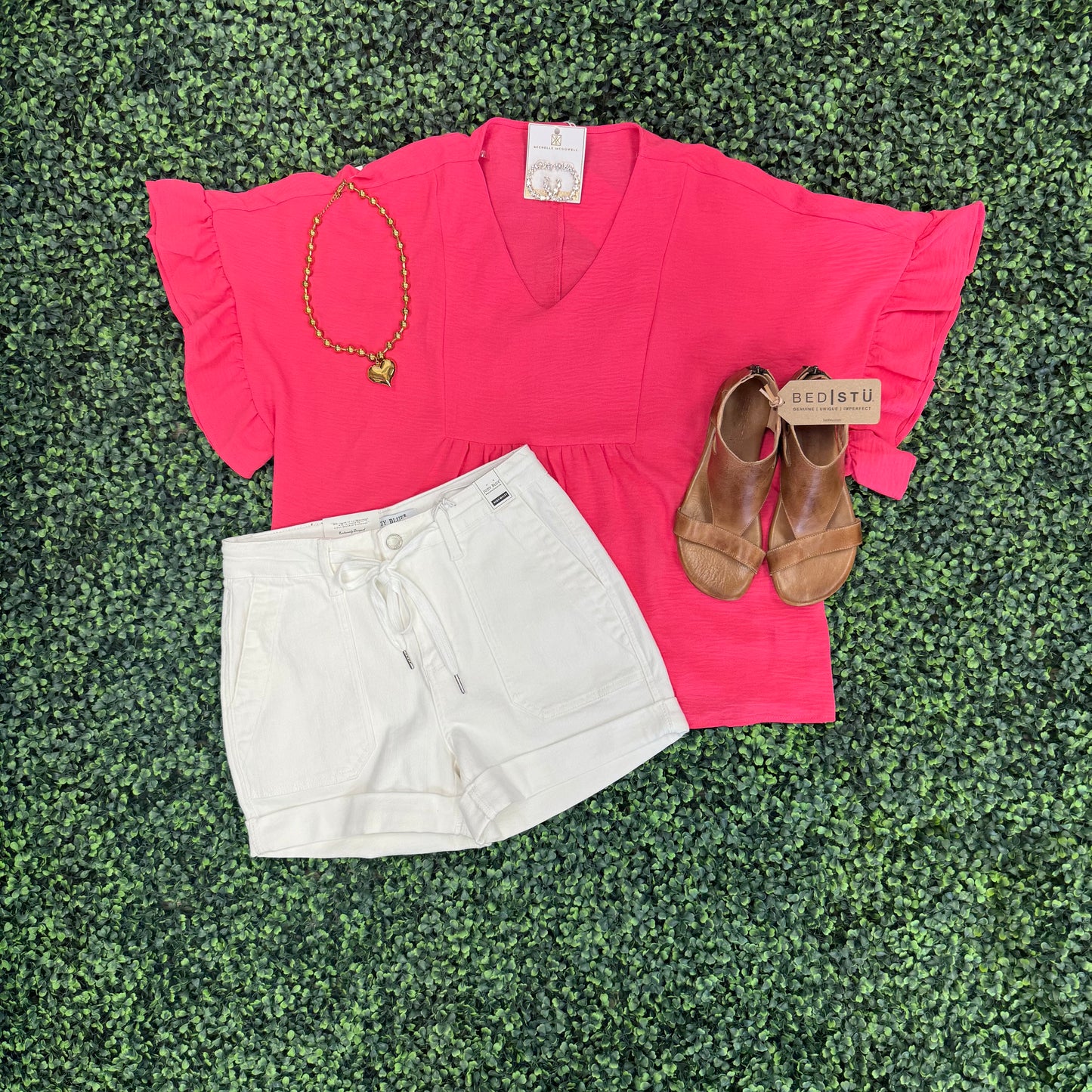 Judy Blue White Denim Jogger Shorts