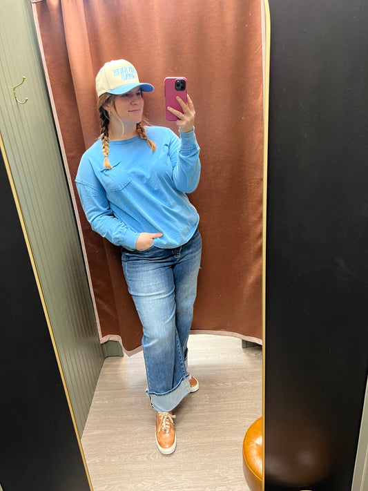 Mica Distressed Cuffed Denim Jeans