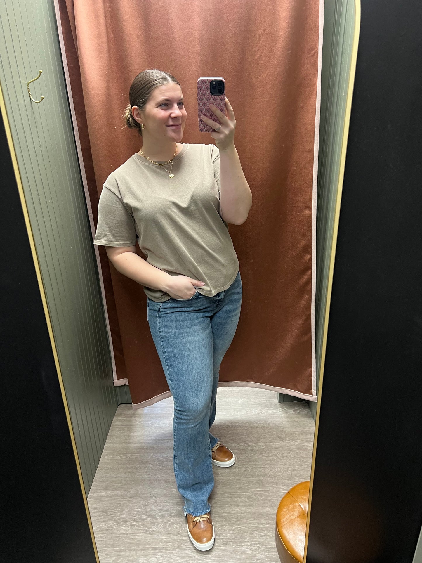Judy Blue Double Button HR Distressed Hem