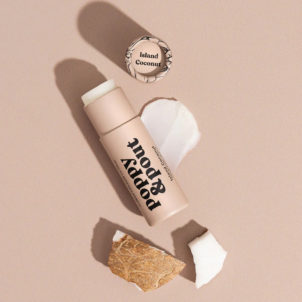 Poppy & Pout Lip Balm : Island Coconut