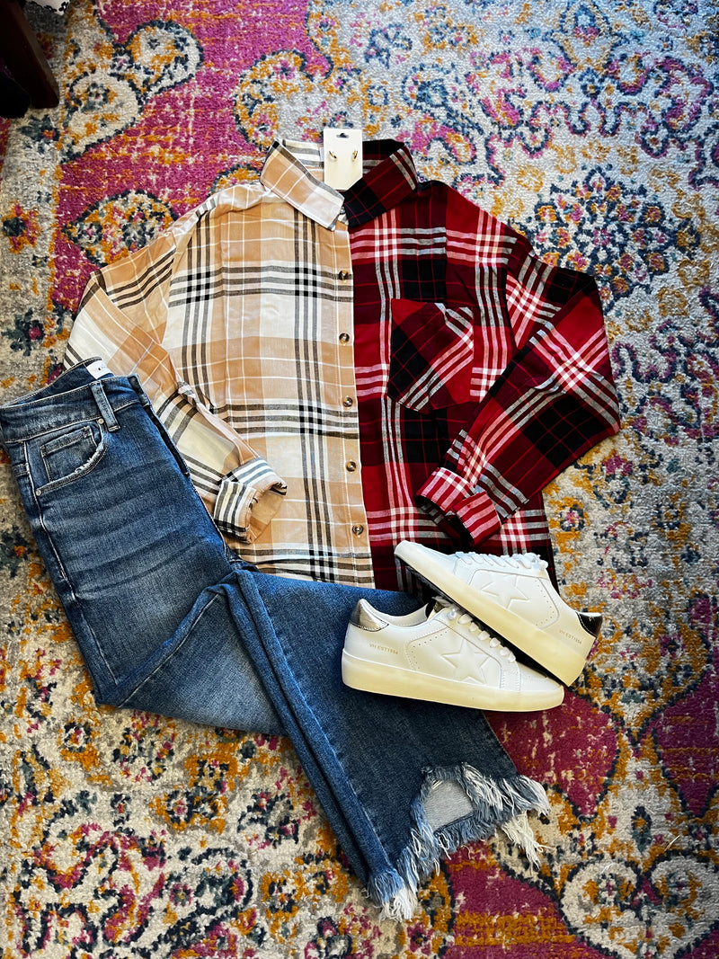 Shades of Fall Flannel Top