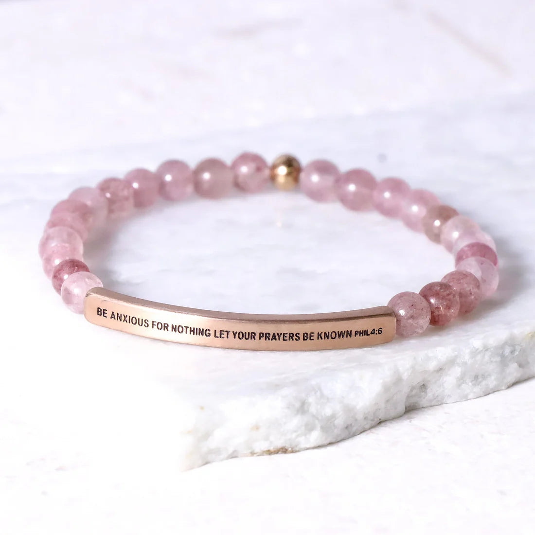 Inspiration Co Be Anxious for Nothing Bracelet - Quartz