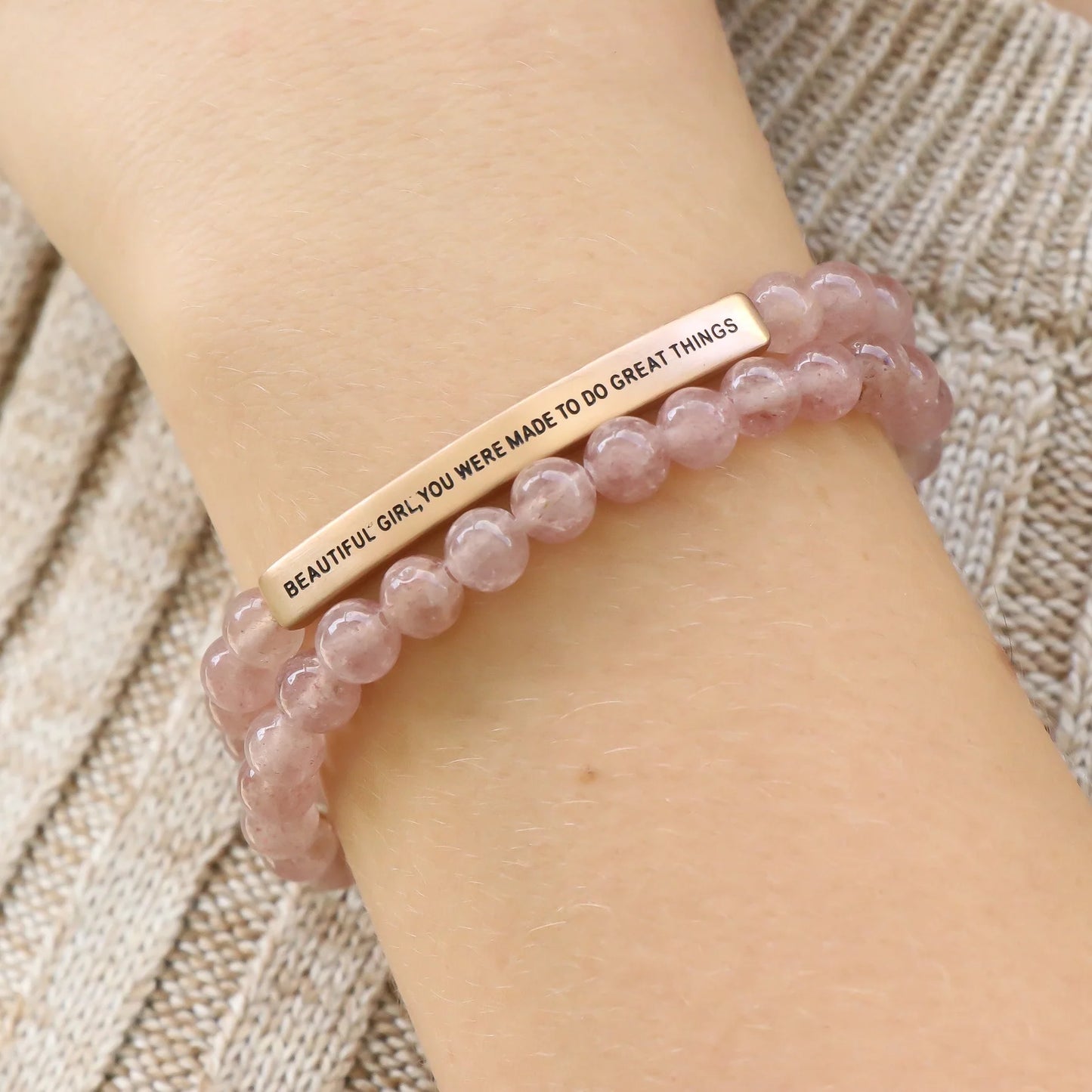 Inspiration Co Beautiful Girl, Great Things Bracelet -Quartz