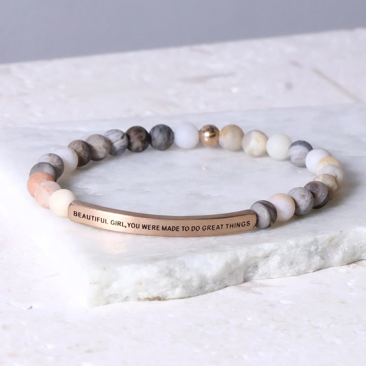 Inspiration Co Beautiful Girl, Great Things Bracelet -Bamboo