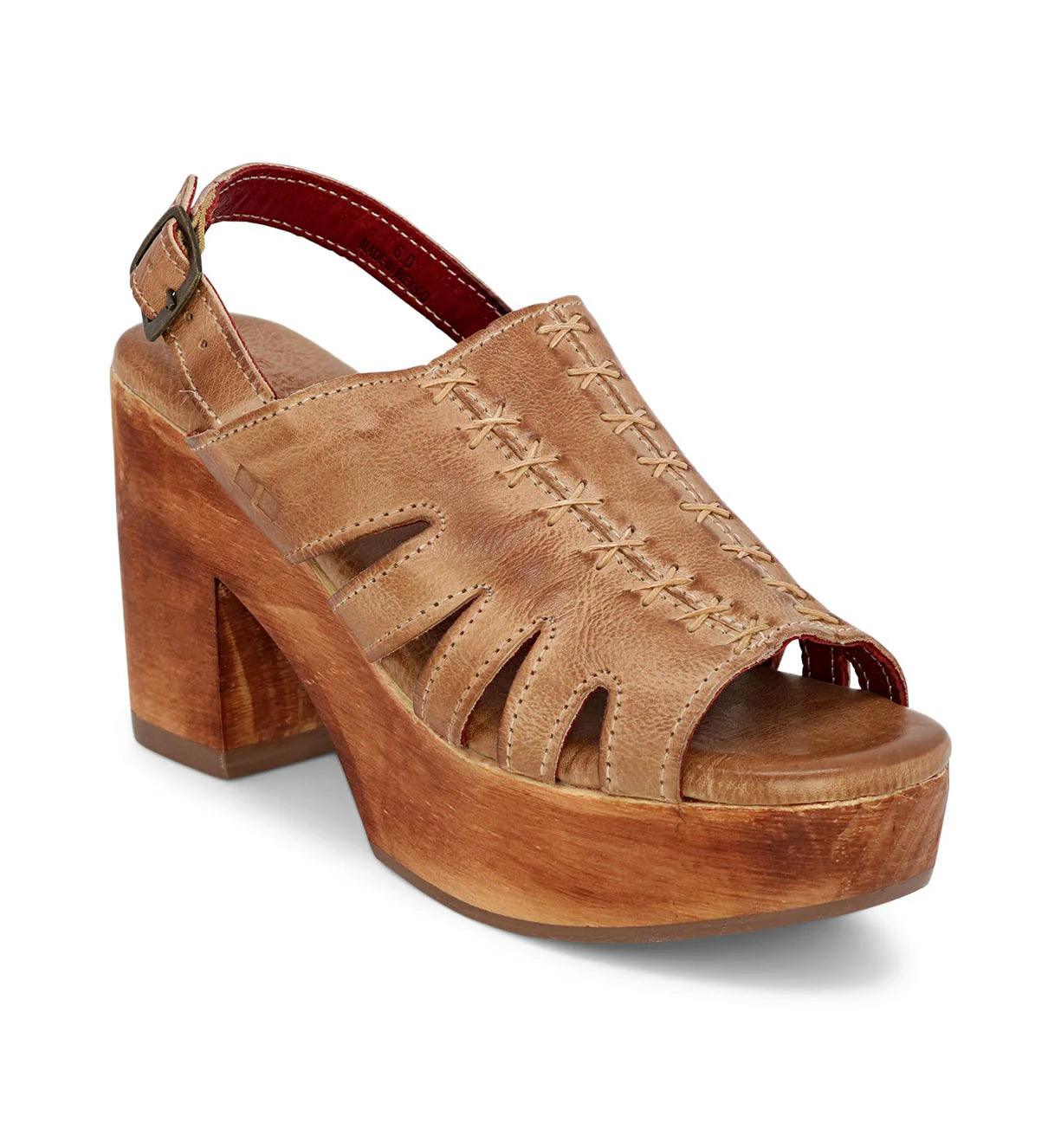 BedStu Fontella Tan Rustic Heels