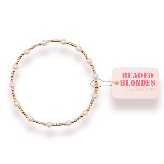 Beaded Blondes June Pearl Extended Bracelet