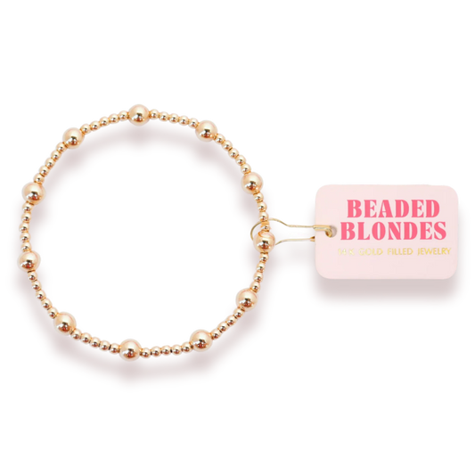 Beaded Blondes Lively Gold Extended Bracelet