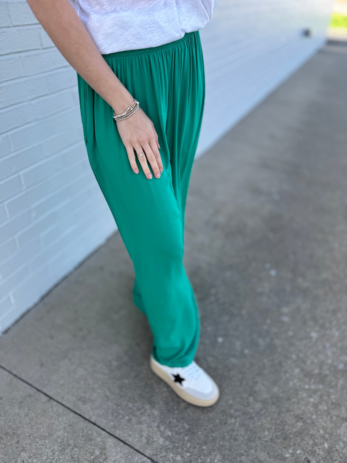Green With Envy Staple Pants