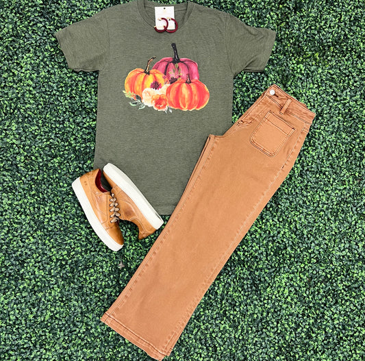Mica HR Brown Cropped Denim