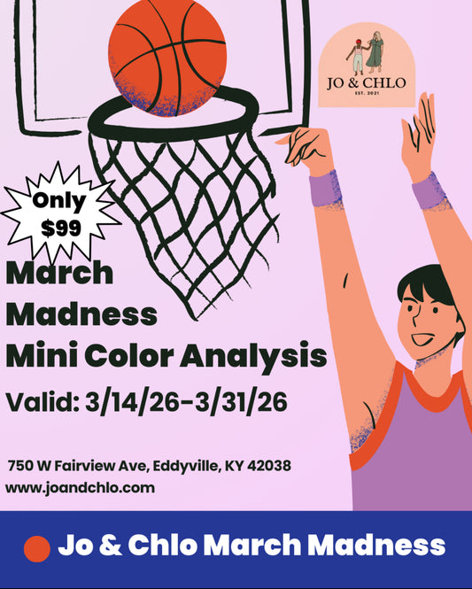 March Madness Special:                  Mini Seasonal Color Analysis Appointment