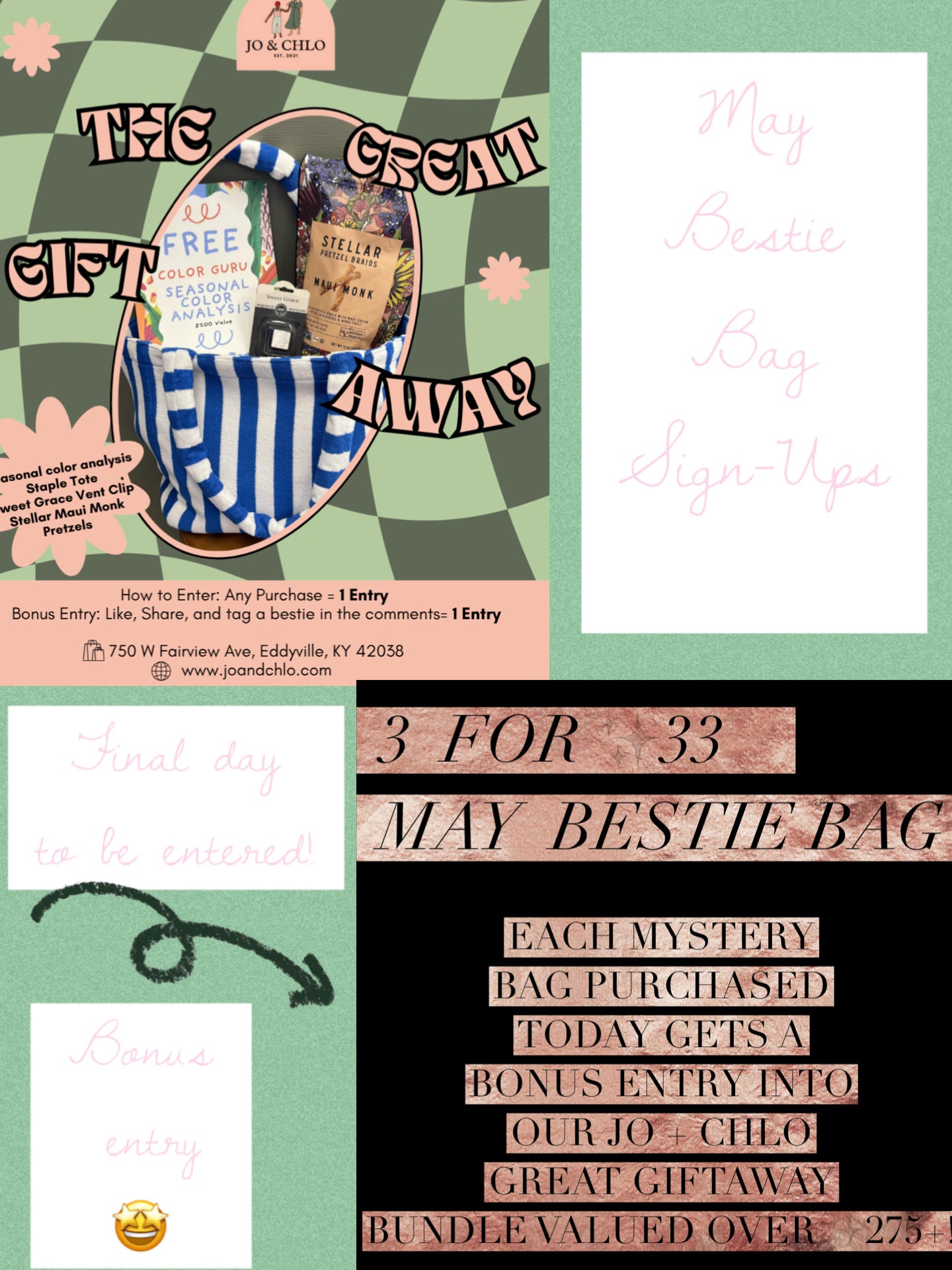May Bestie Bag: 3 for 33