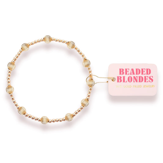 Beaded Blondes Lively Fluted Bracelet