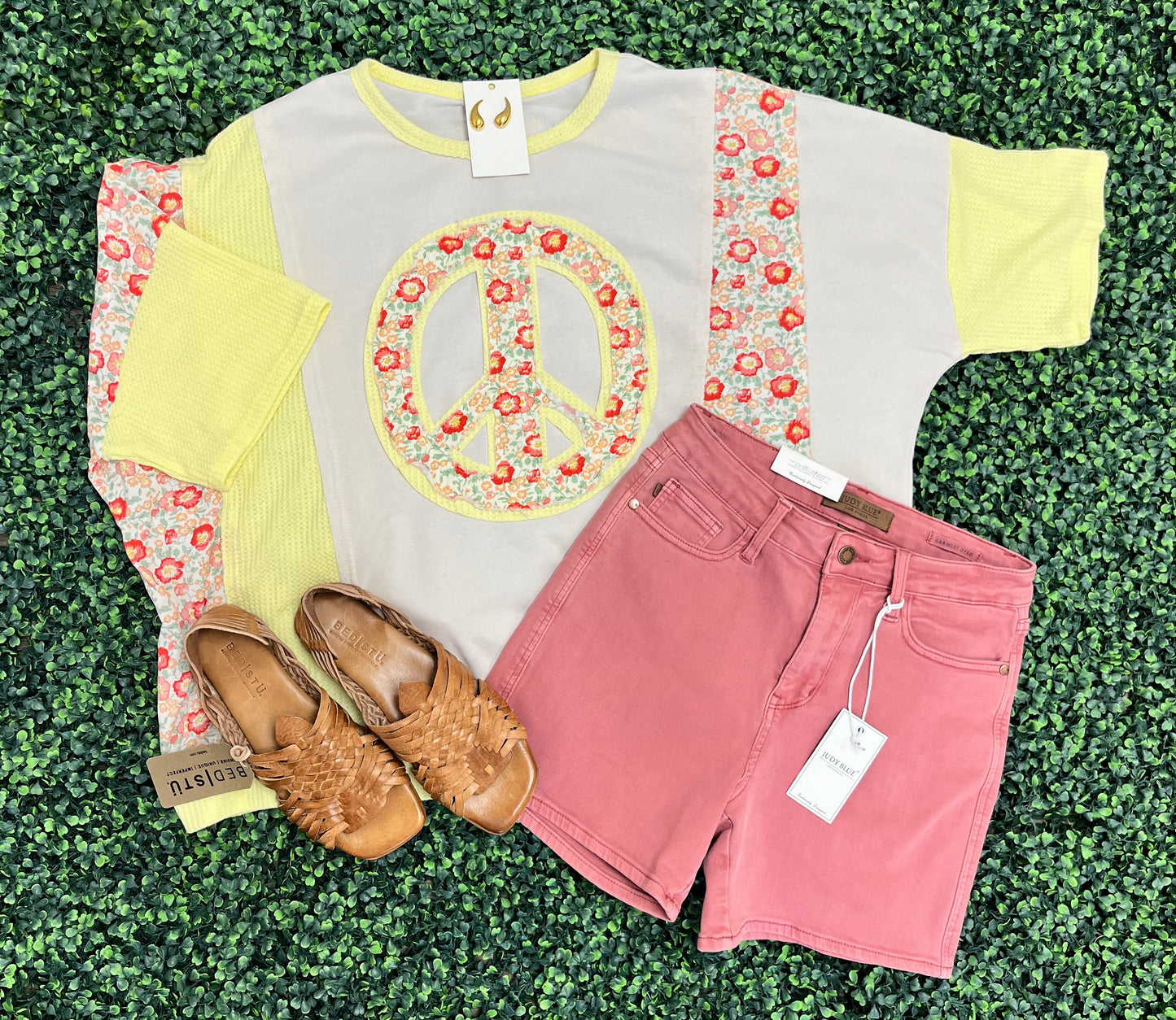 Sunny Peace Patch Top