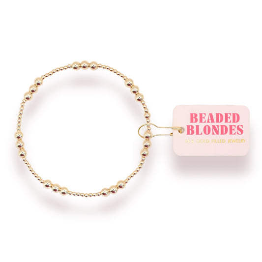 Beaded Blondes ILY Gold Bracelet
