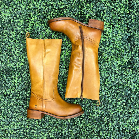 Roan Froa Banana Tan Distressed Boots