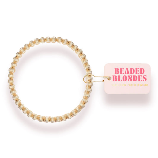 Beaded Blondes Serenity Fluted Bracelet