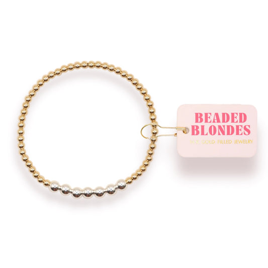 Beaded Blondes Lucky Bracelet Mixed Metal