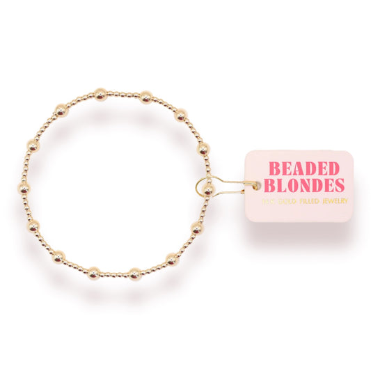 Beaded Blondes June Gold Bracelet