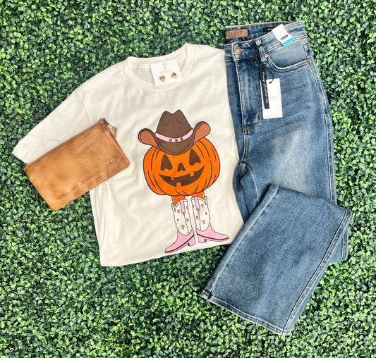 Cowgirl Pumpkin Tee