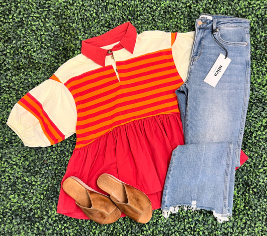 Ruffle & Radiance Top