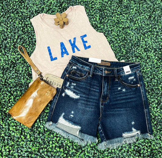 Mineral Wash LAKE Tank Top