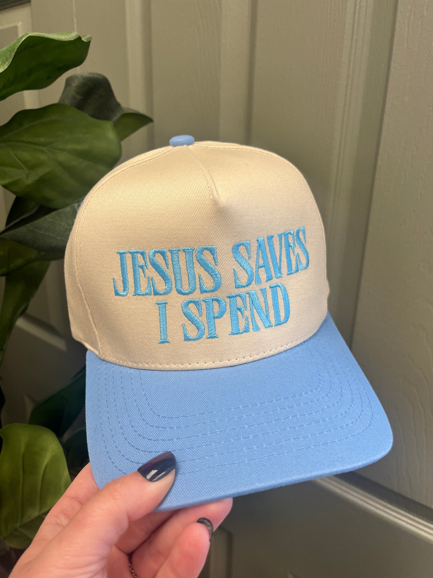 Jesus Saves I Spend Trucker Hat