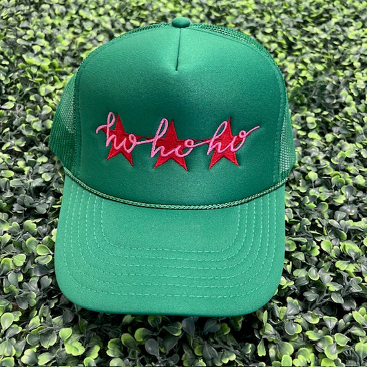 Embroidered Holiday Trucker Hat