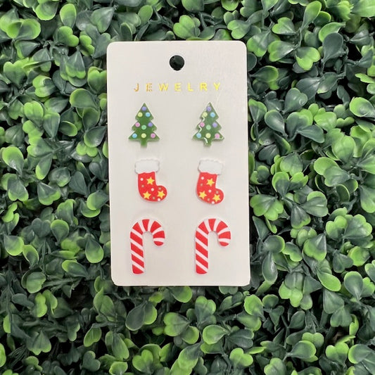Hoilday Earring Trio Sets
