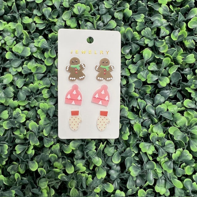 Hoilday Earring Trio Sets