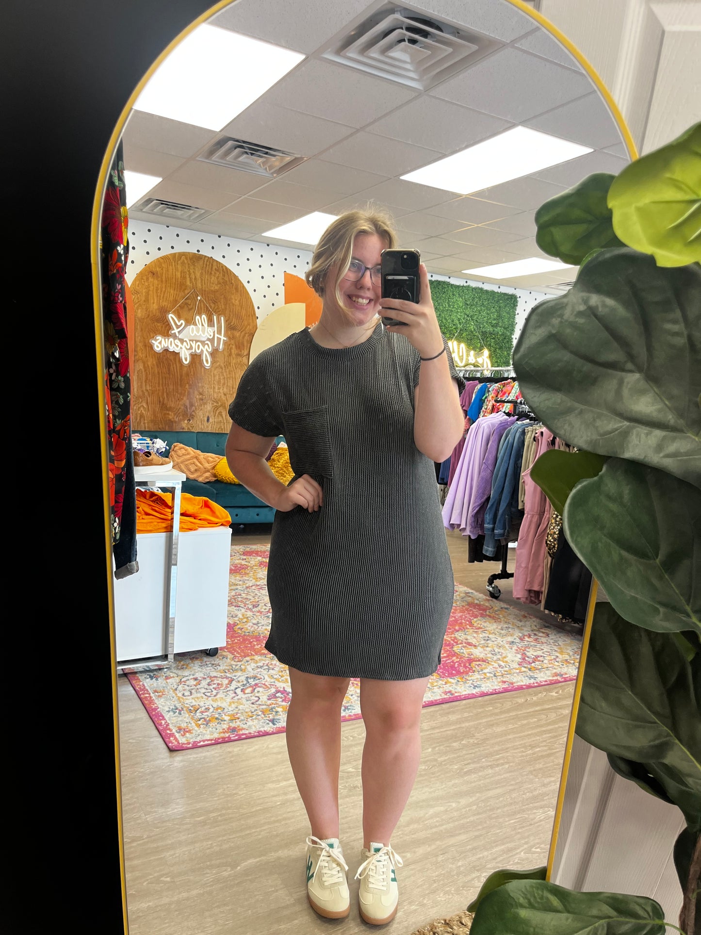 Solid Ribbed Reese Dress