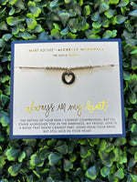 18K Gold Plated Carded Bracelet