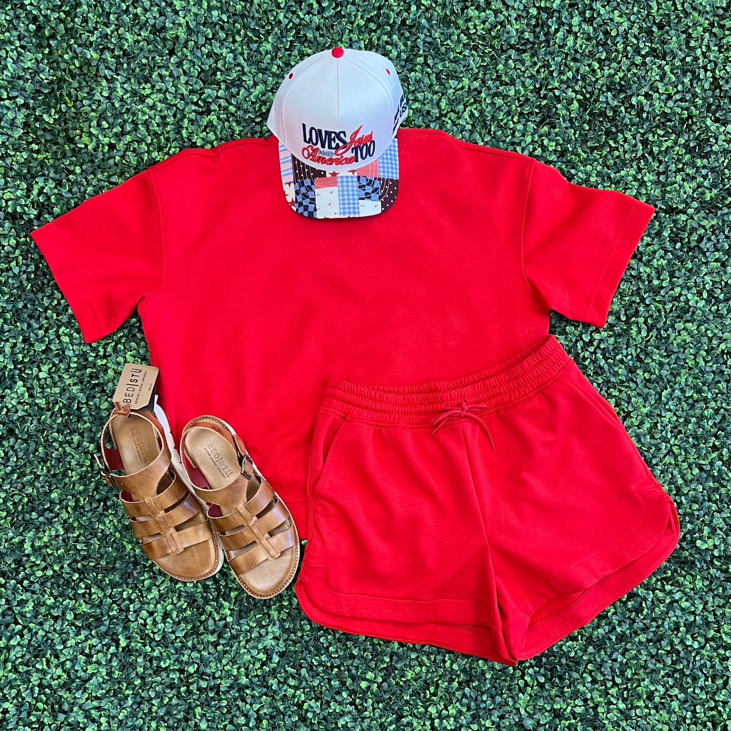 Red Staple Shorts