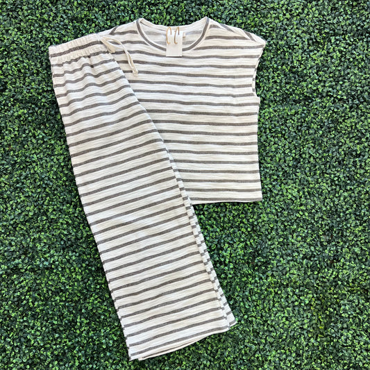 Stripe Wide Leg Pants