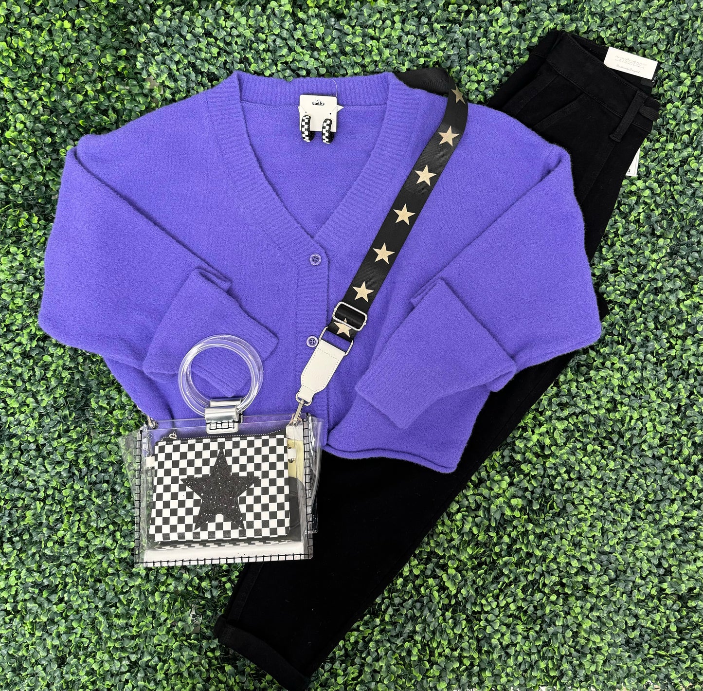 Bold Purple Cardigan