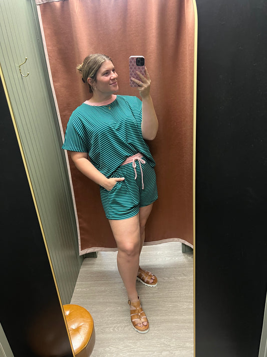 Striped Lux Set Shorts