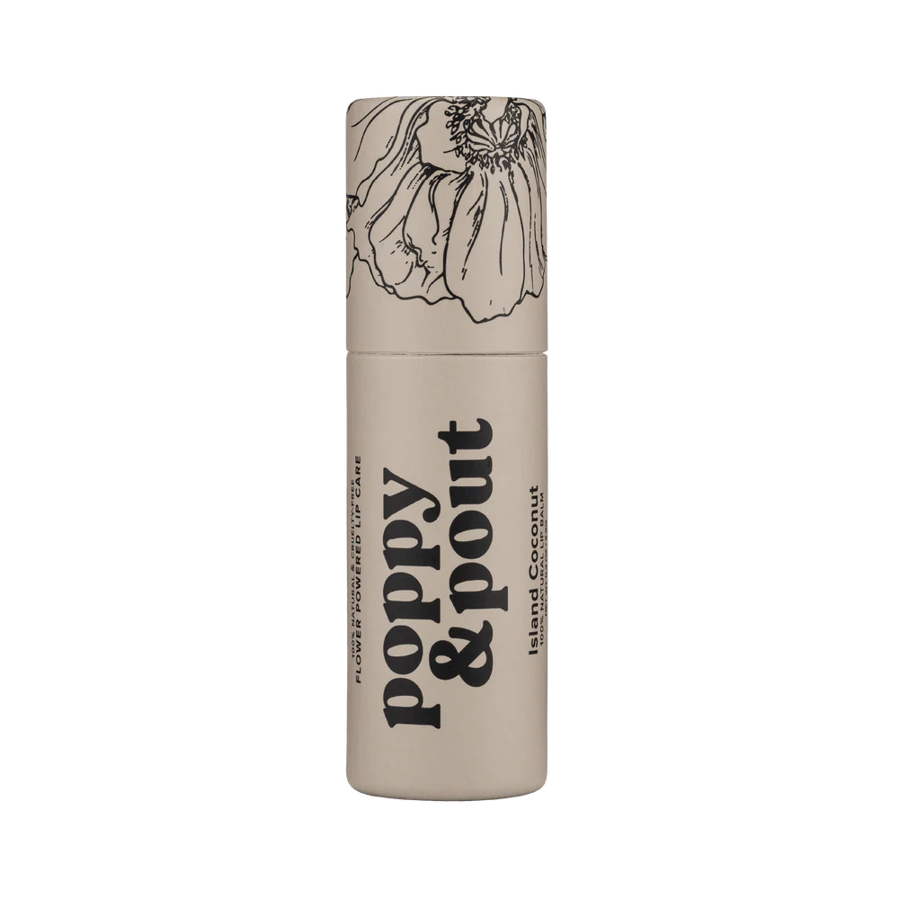 Poppy & Pout Lip Balm : Island Coconut