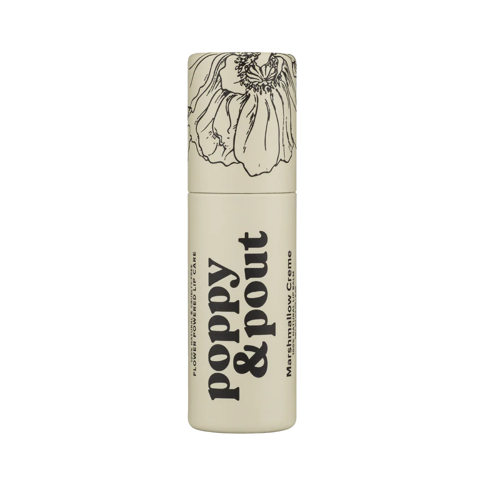 Poppy & Pout Lip Balm : Marshmallow Creme