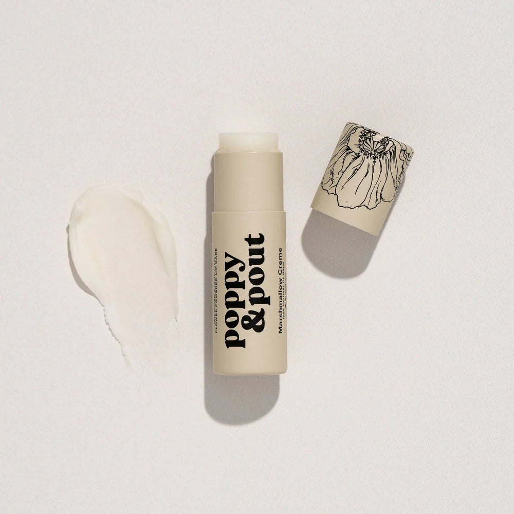 Poppy & Pout Lip Balm : Marshmallow Creme