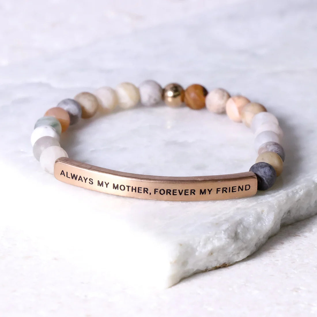 Inspiration Co Always my Mother Forever my Friend Bracelet - Bamboo