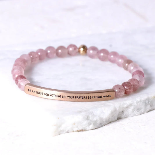 Inspiration Co Be Anxious for Nothing Bracelet - Quartz