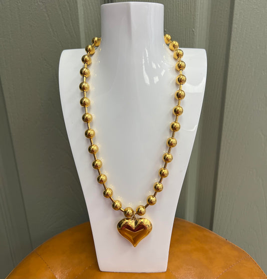 Chunky Heart  Necklace