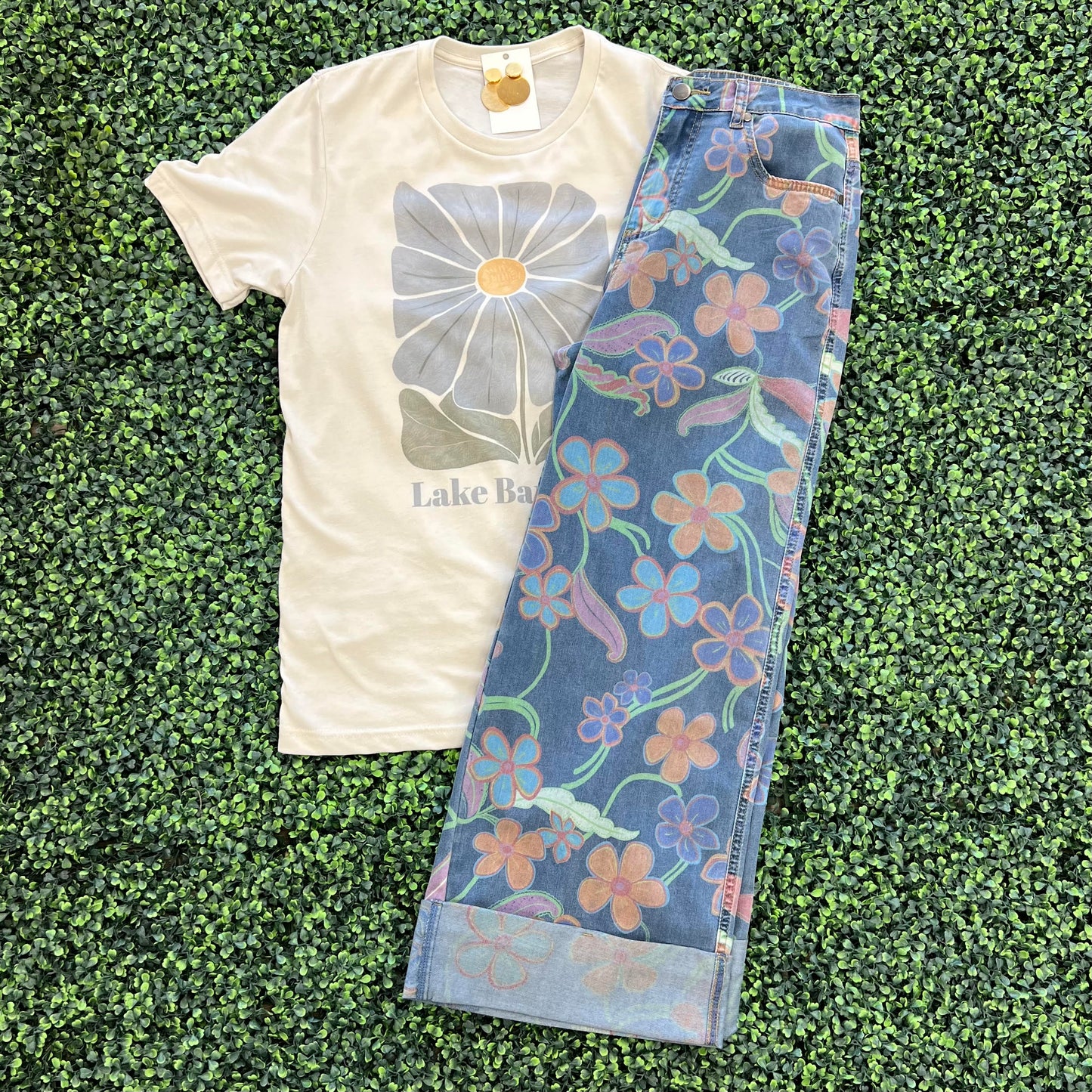 Easel Floral Denim