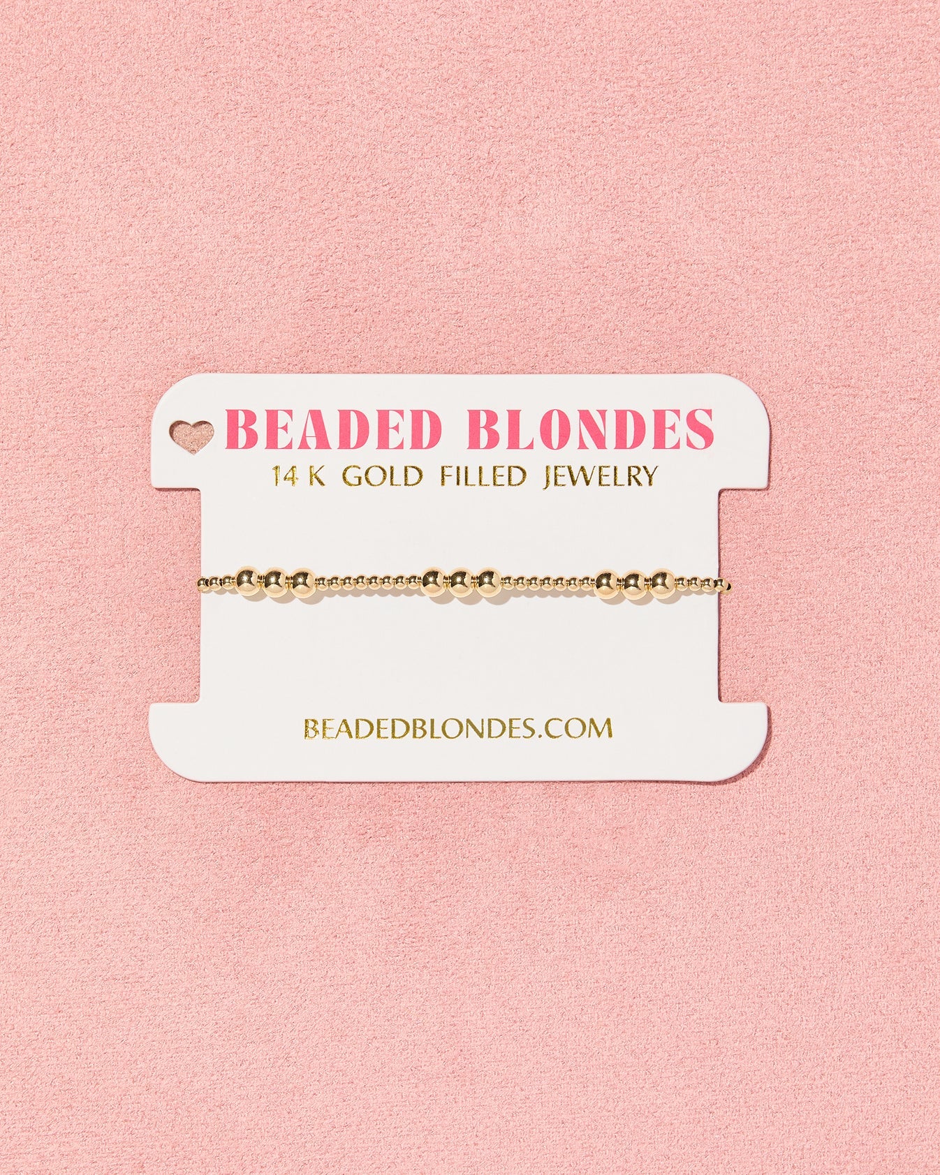 Beaded Blondes ILY Gold Bracelet Extended