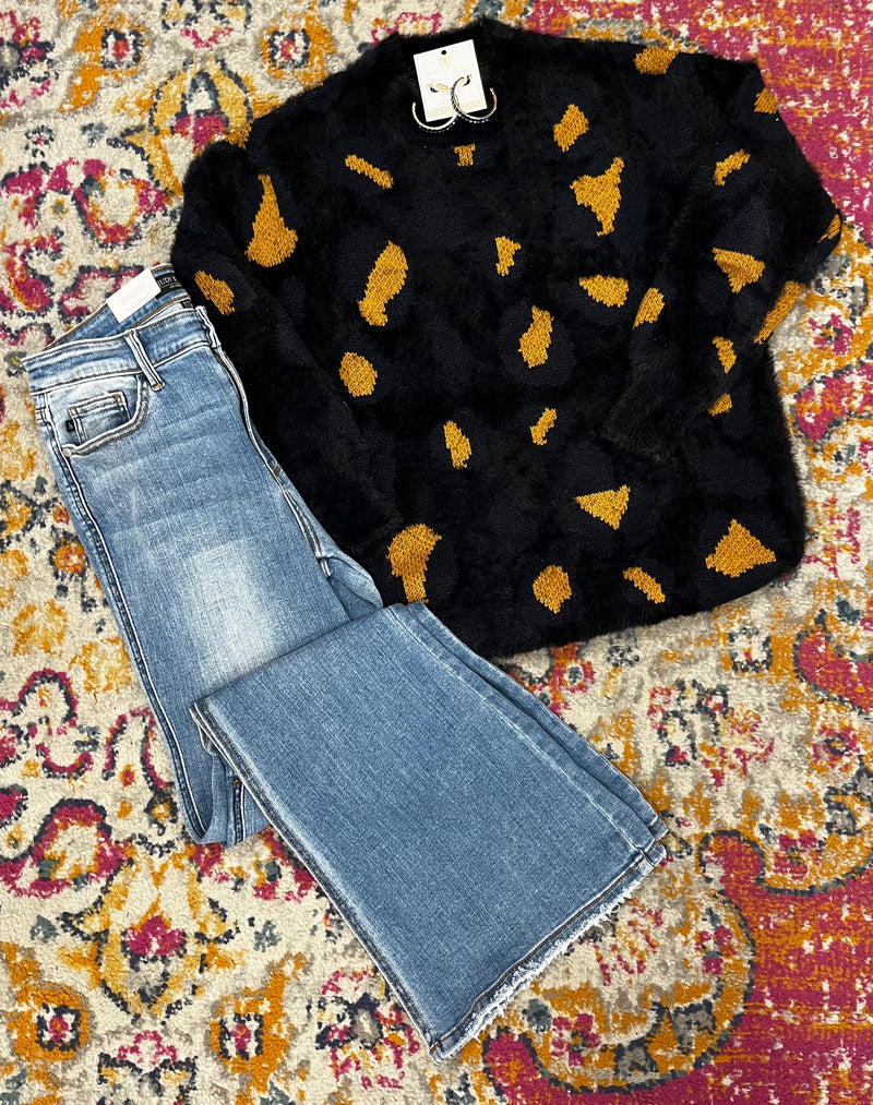 Plush Leopard Sweater