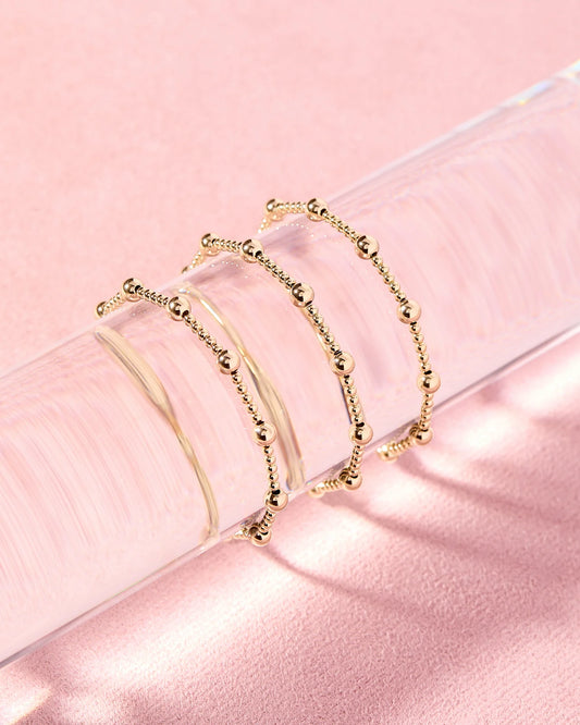 Beaded Blondes Lively Gold Bracelet